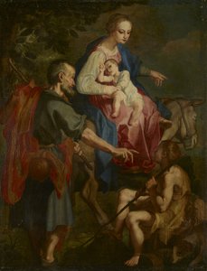La fuite en Égypte - Ventura di Arcangelo Salimbeni